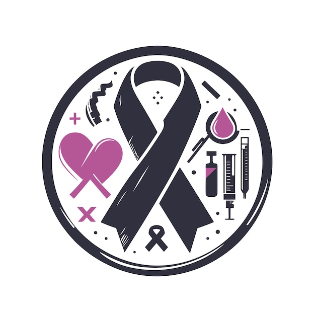 Vector leukemia awareness day vector illustration silhouette icon