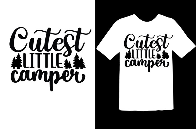 Leukste kleine camper t-shirtontwerp