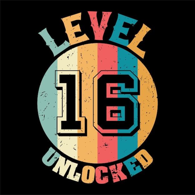 Level 16 ontgrendeld tshirt