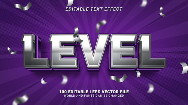 Level Text Effect