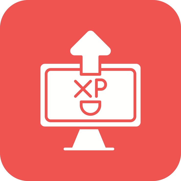 Vector level up icon vector image can be used for online game