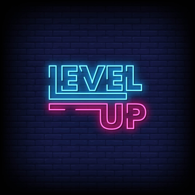 Level up Neon signboard