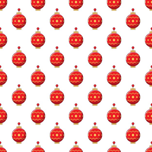 Levendig naadloos vectorpatroon van platte cartoonlantaarn voor ansichtkaarten stof textiel wallpapers Chinees Nieuwjaar concept