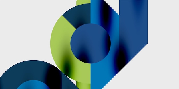 Levendige abstracte achtergrondcirkels met gladde gradiënten creëren een dynamisch en modern ontwerp Ideaal voor creatieve tech- of hedendaagse projecten