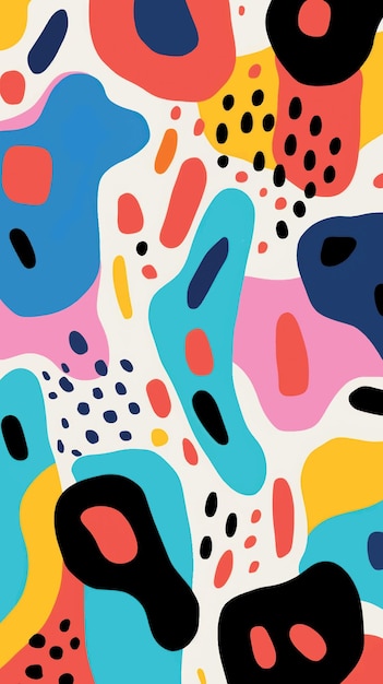 Levendige abstracte kleurrijke vormen