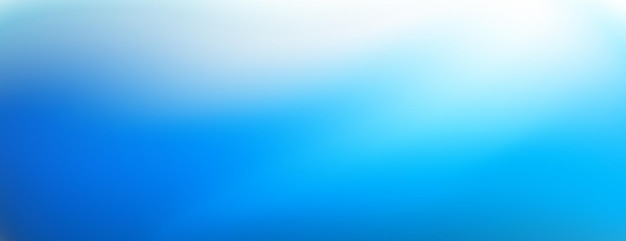 Levendige en serene abstracte banner met een blauwe gradiënt