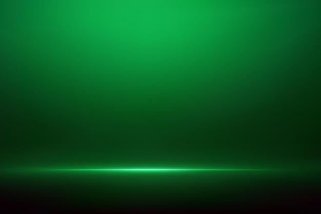 Levendige groene schijnwerpers over een humeurige donkere achtergrond horizon