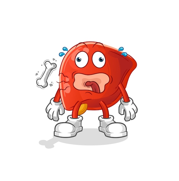 Lever burp mascotte cartoon vector