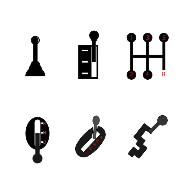 Lever icons of various models