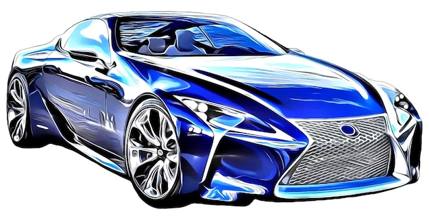 Автомобиль серии Lexus Vector. Векторный рисунок автомобиля.