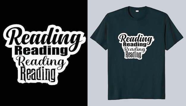 Lezen t-shirt ontwerp buiten vintage