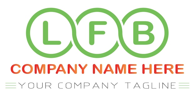 Vector lfb letter logo design