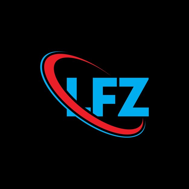 LFZ 로고: LFZ 문자 LFZ 글자 로고 디자인 LFZ 이니셜, 원과 대문자 모노그램 로고 LFZ 테이포그래피, 기술 사업 및 부동산 브랜드