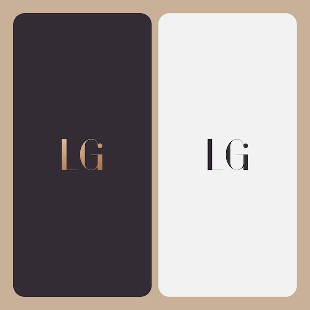 LG logo ontwerp vector afbeelding