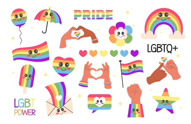 LGTB コレクション カワイイプライド・マン フラット・スタイル