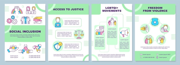 LGBT community programs brochure template