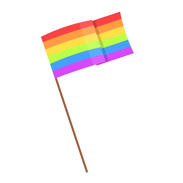 LGBT concept Rainbow frag LGBT equal rights movement and gender equality concept Vector