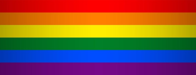 Banner di orgoglio lgbt bandiera lgbt colori arcobaleno sfondo orizzontale modello vettore di risorse web