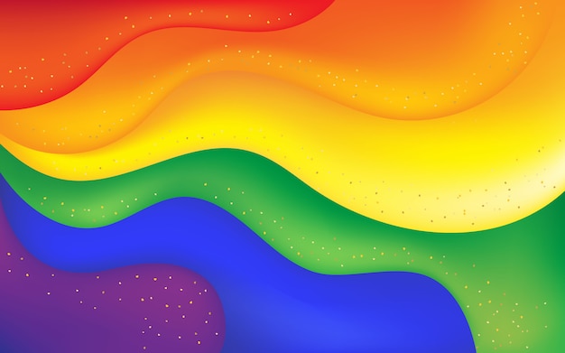 Vector lgbt pride concept, support for gay and lesbian couples, illustration. lgbt flag, background