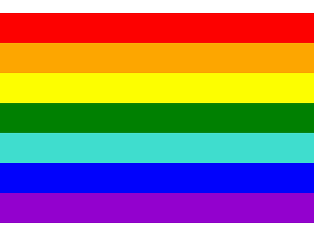 LGBT pride flag rainbow flag background Multicolored peace flag movement Original colors symbol