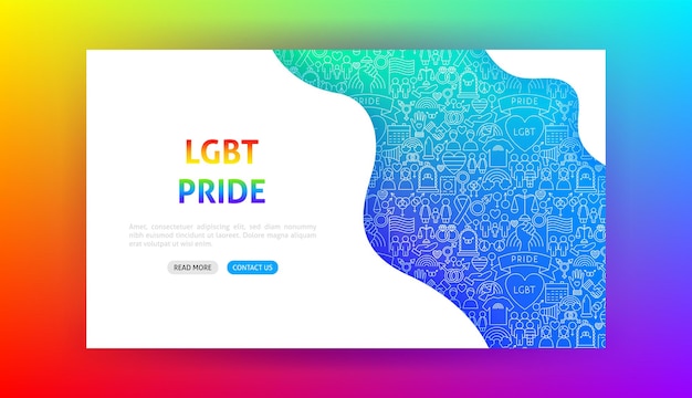 Целевая страница гордости ЛГБТ