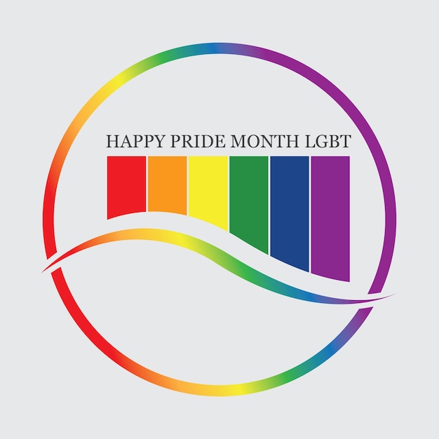 Lgbt pride month celebrated annually lgbt human rights and tolerance illustration