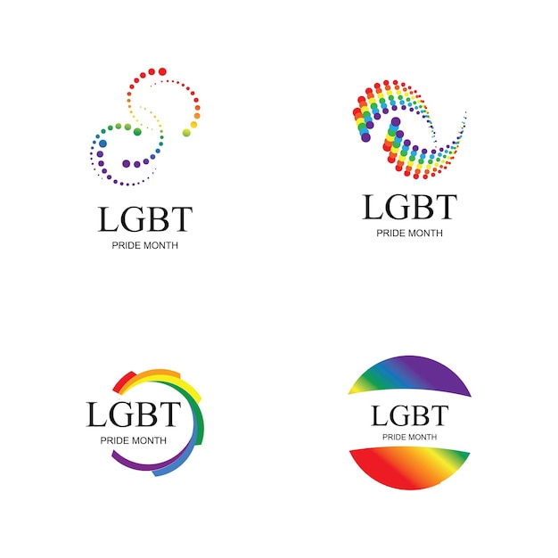 Vettore lgbt pride month celebrato ogni anno diritti umani lgbt e illustrazione della tolleranza