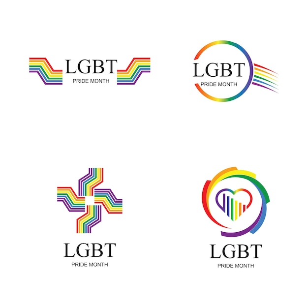 LGBT Pride Month Jaarlijks gevierd LGBT Mensenrechten en tolerantie Illustratie