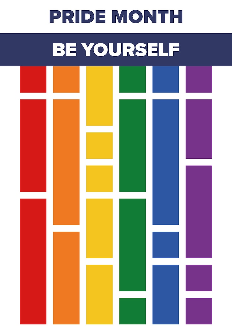 Vector lgbt pride month in june lesbian gay bisexual transgender lgbtq flag rainbow vector