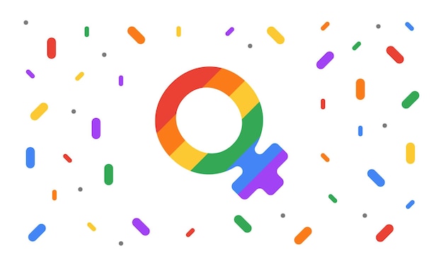 LGBT Pride Month in June LGBT flag Rainbow flag Love concept Vector illustration Poster
