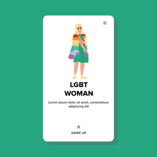 Lgbt woman vector