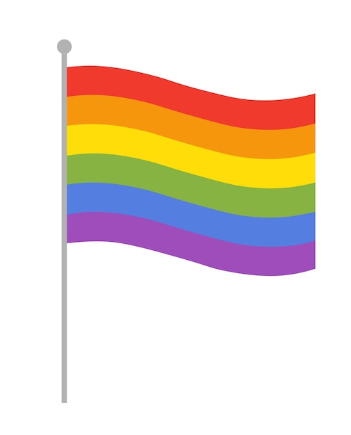 LGBTI zwaaiende vlag