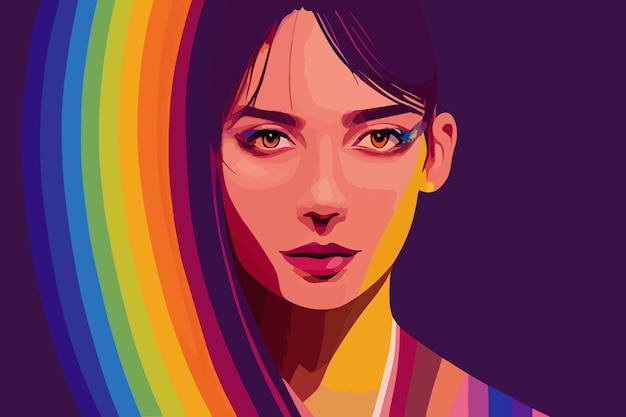 Lgbtq girl tolerance straight look rainbow lgbtq community support