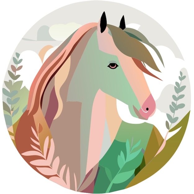 LGBTQ paard vectorillustratie