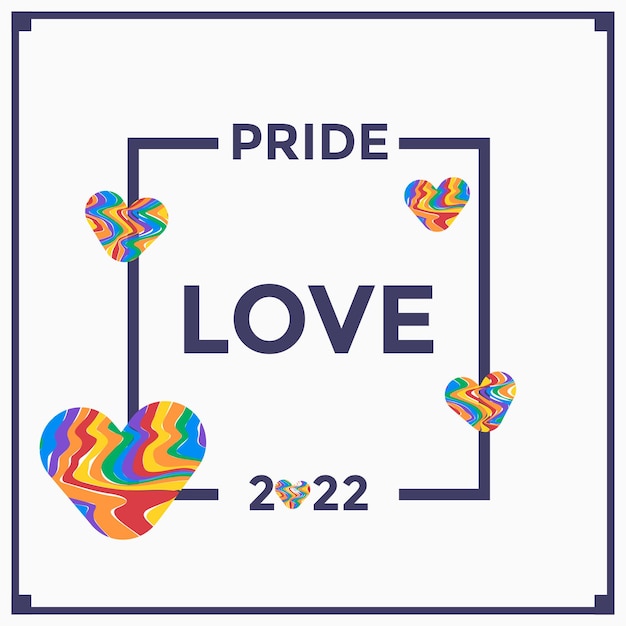 Vector lgbtq pride month background rainbow wave shape color illustration