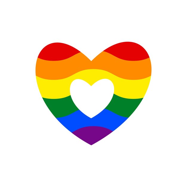 毎年6月のLGBTQプライド月間バナーポスターカードと背景テンプレートのレインボーサインプライドコミュニティデザイン