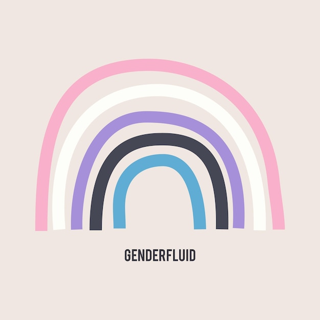 벡터 lgbtq 프라이드 무지개 깃발 lgbt 커뮤니티 디자인 genderfluid stock vector 성적 정체성 프라이드 플래그