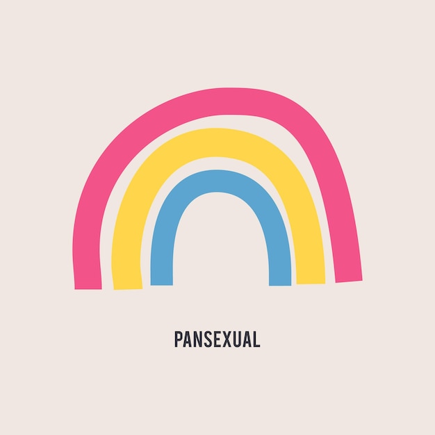 Bandiera dell'orgoglio lgbtq rainbow bandiera della comunità lgbt design pansexual stock vector bandiera dell'identità sessuale