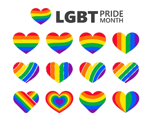 Vector lgbtq symbol for celebrating independence day