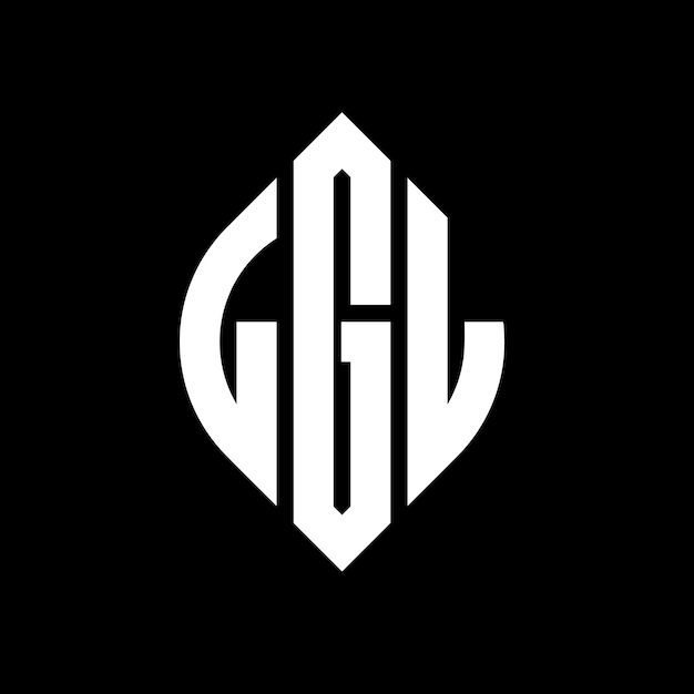LGL 圓形字母標誌設計 圓形和圆形 LGL 圆字母設計 三個頭字母形成一個圓形標誌 LGL 圆形章 抽象單字母 字母 標誌 矢量