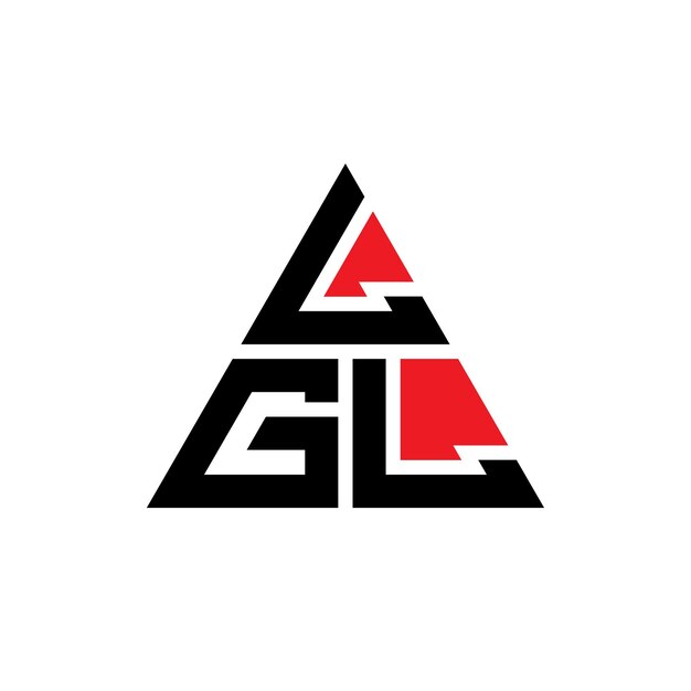 lgl triangle letter logo design with triangle shape lgl triangle logo design monogram lgl triangle vector logo template with red color lgl triangular logo simple elegant and luxurious logo