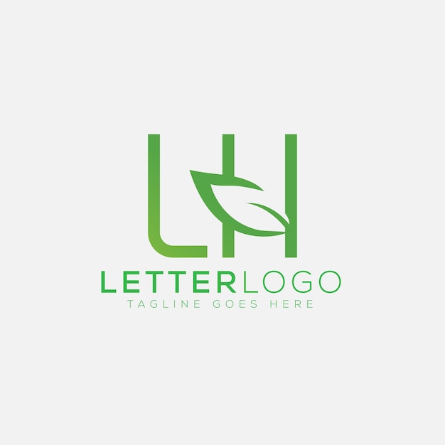 LH logo Design Template Vector Graphic Branding Element