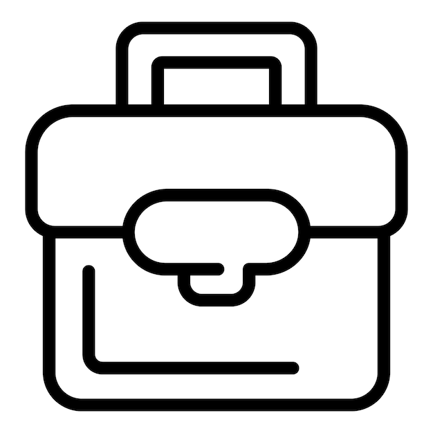 liability briefcase icon outline liability briefcase vector icon for web design isolated on white background