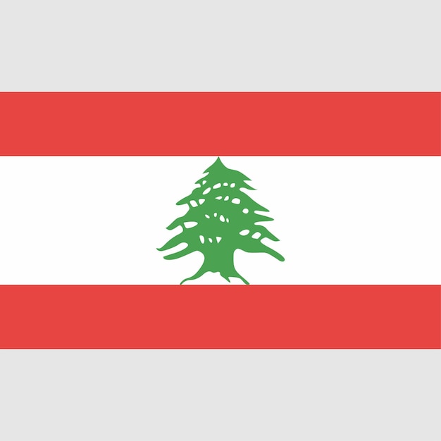 Libanon Country Flag Vector en JPG-bestand