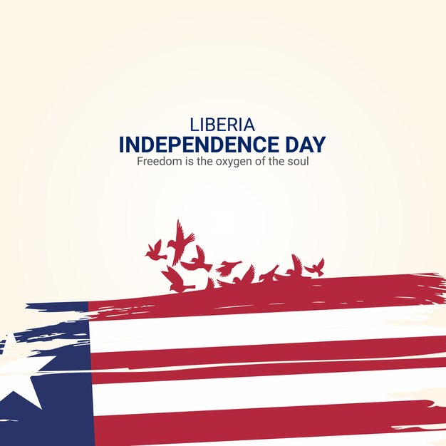 Liberia Independence Day 26 juli gratis vector