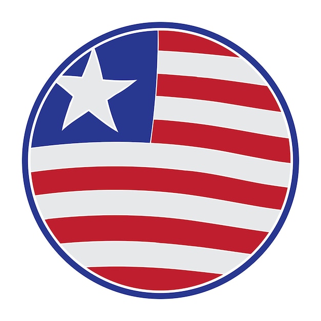 Vector liberian flag