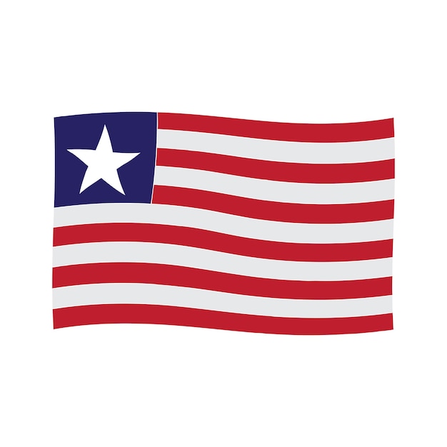 Vector liberian flag