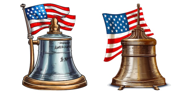 Liberty Bell vector ontwerp Liberty Bell illustratie