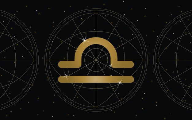 Libra Horoscoop Symbol Astrologie Icon Libra is het zevende astrologische teken in de dierenriem met s