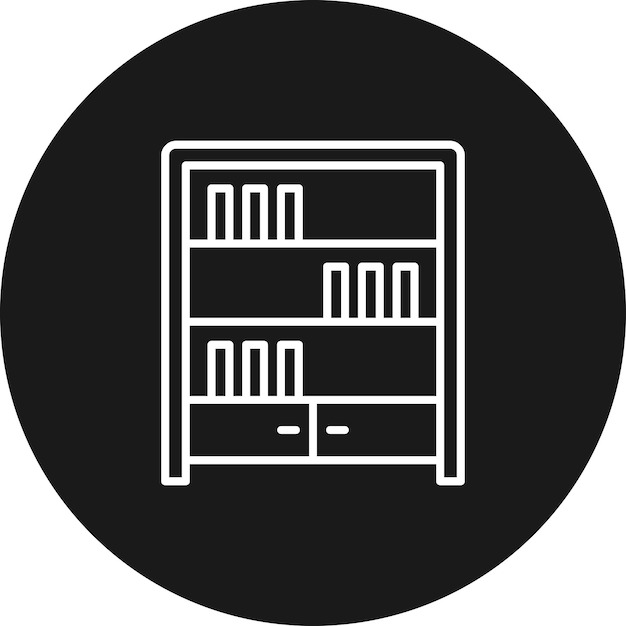 図書館のベクトルアイコンを図書館のアイコンセットに使用できます